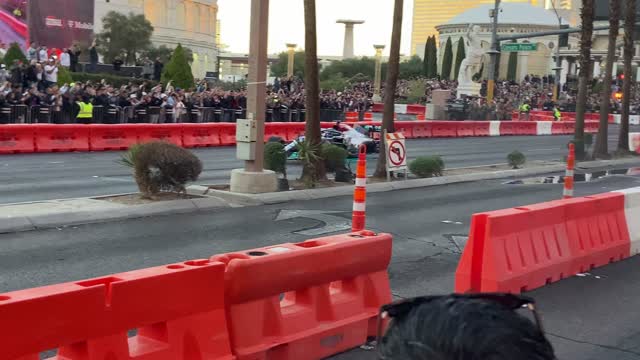 George Russel Formula 1 F1 Promo Las Vegas Strip