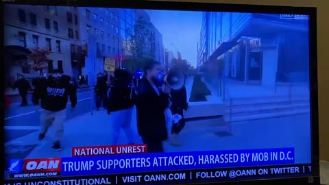 11/15/24 Same clip brighter & minus Trump post DC March disrupted by libs attacked Trump supporter