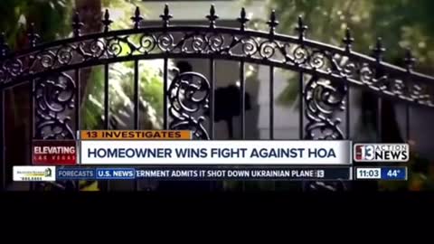 HOMEOWNER WINS FIGHT AGAINST HOA