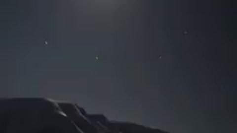 A meteor in the sky