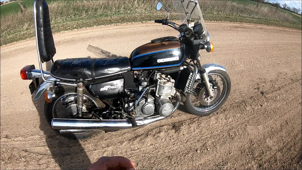 1976 Suzuki GT750, a real slick bike to ride.