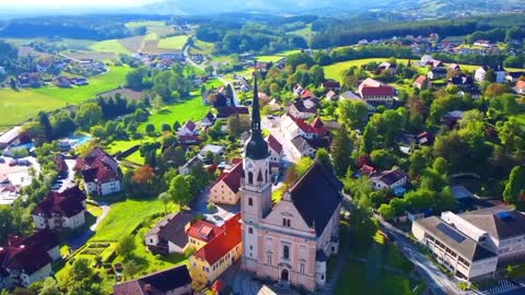 Village and Castle and Basilica of Goessweinstein (Franconian Switzerland, Germany)