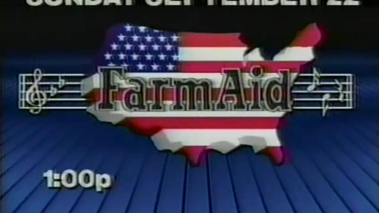 Farm Aid - Retro Classic 80’s 80s TV Commercial from 1985 on TNN - Willie, Mellencamp, Waylon, Joel 📺