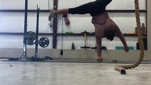 One Arm Handstand on Blocks