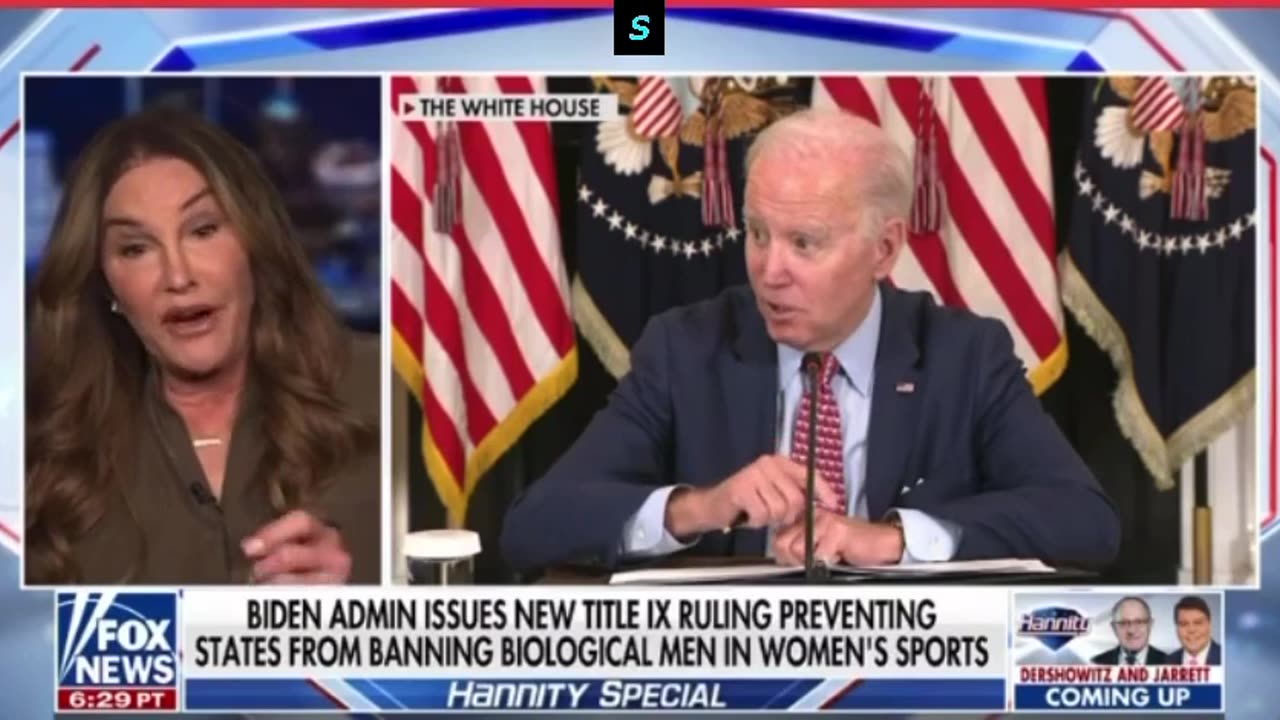 Caitlyn Jenner rasgando Joe Biden