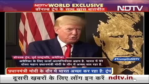 Sep 8 : President Trump on NDTV