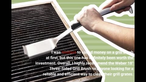 Customer Reviews: Weber 18" Three-Sided Grill Brush