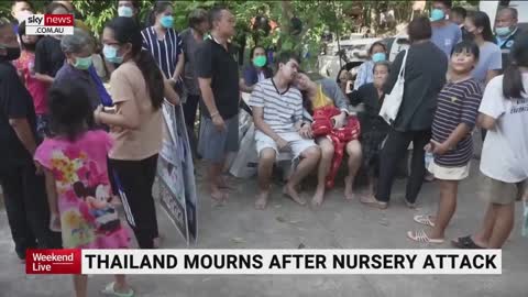 Devastated families mourn victims of pre-school attack in Thailand