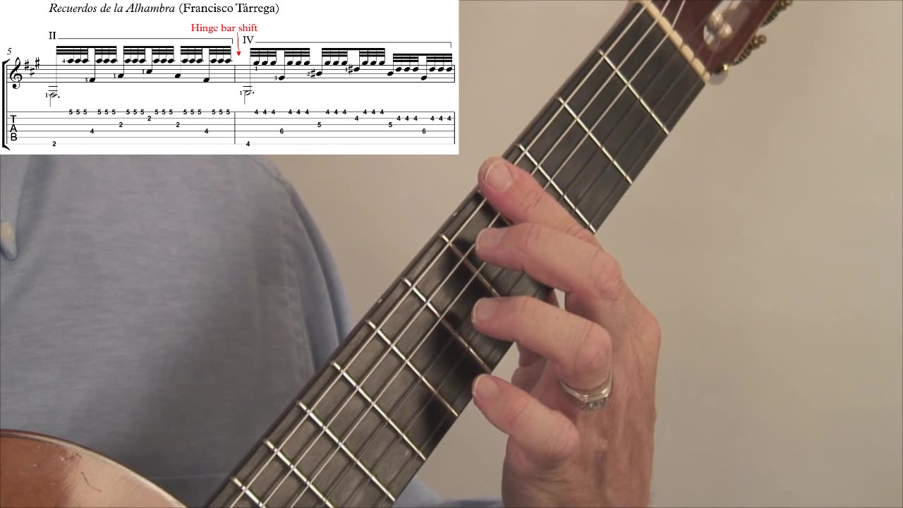 How to Use Hinge Bars as Guide Fingers, Video #4: Recuerdos de la Alhambra