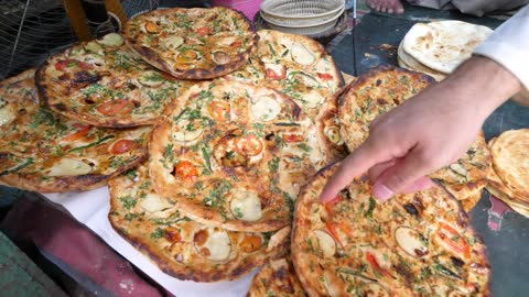 Street Food in Peshawar - GOLDEN PULAO Mountain + Charsi Tikka Kabab + Pakistani Street Food Tour!