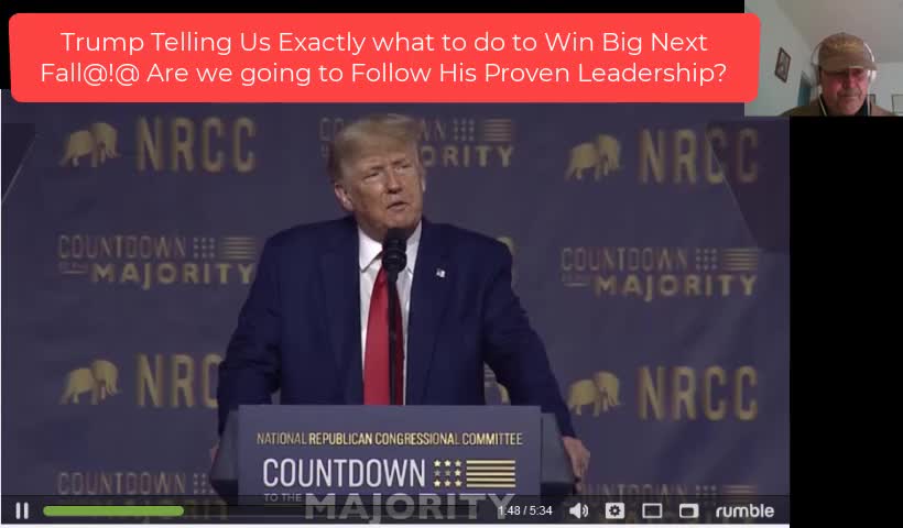 President Trump Telling Us what we need to do to Win Big Next Fall for Our Nation and World-11-13-21