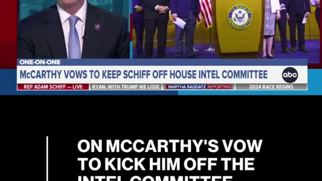 ON MCCARTHY'S VOWTO KICK HIM OFF THEINTEL COMMITTEE.