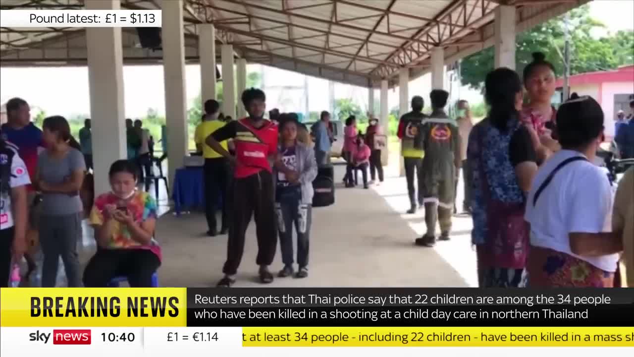 Gunman shoots dead 22 children in Thailand