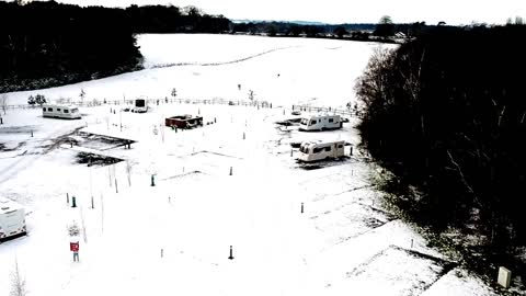 Snow Scene at Blakemere Touring Park Vlog #293