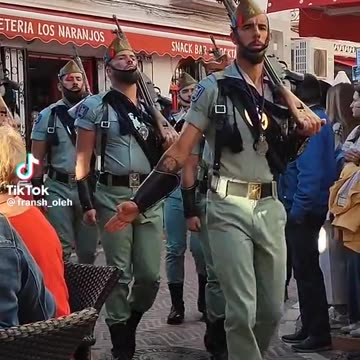 Spanish Military marching. Sassy