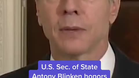 U.S. Sec. of StateAntony Blinken honorsColin Powell