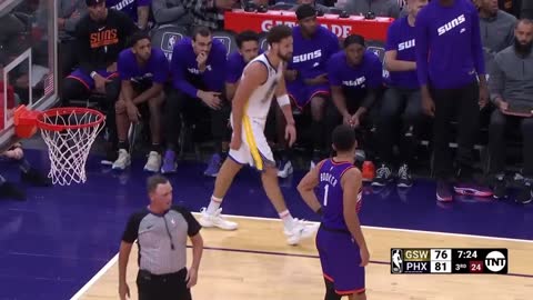 Devin Booker & Klay Thompson getting some Trash Talking