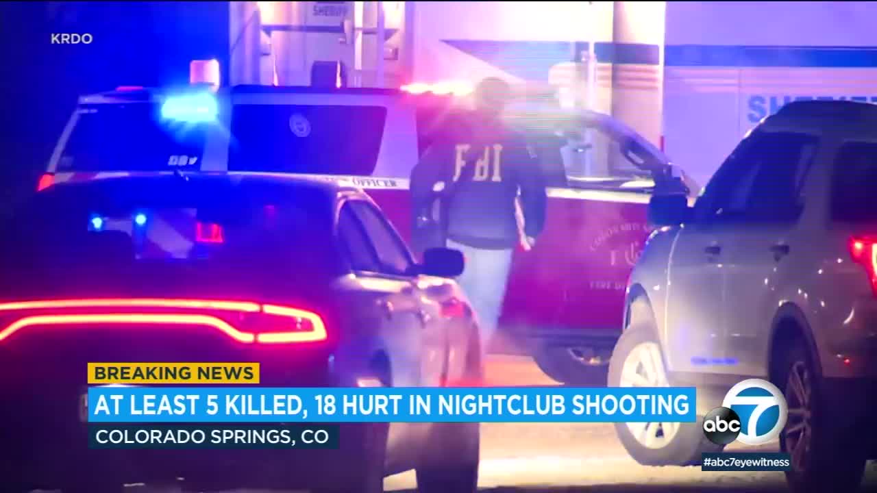 5 killed, at least 18 injured in shooting at gay nightclub in Colorado