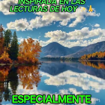 🙏✨Oración Inspirada en las Lecturas de Hoy ✨🙏