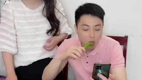 New funny video/ Chinese funny video try not to laugh #short