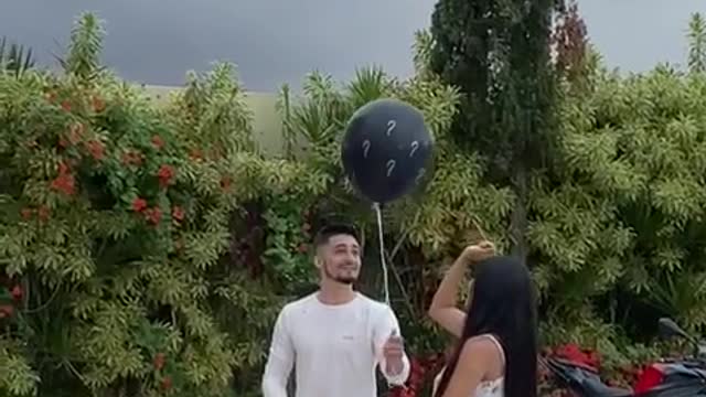 Gender Reveal Balloon Flies Away