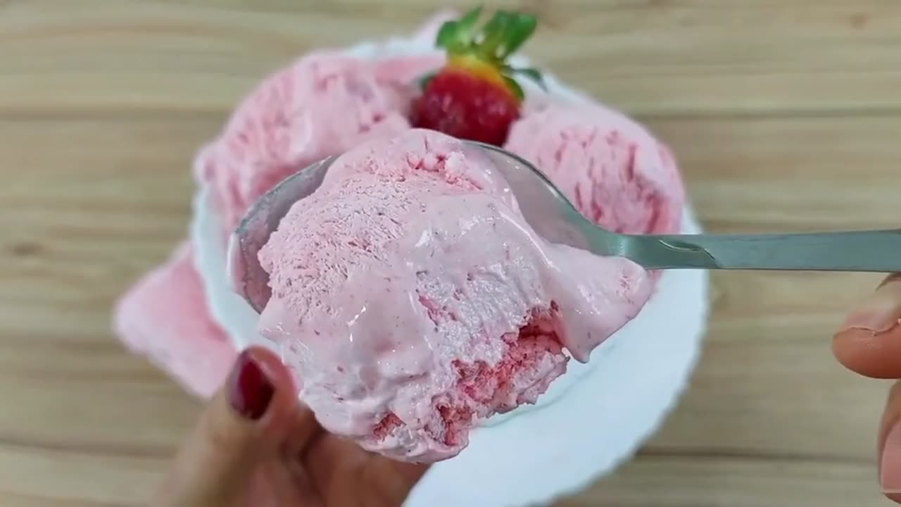 Homemade tasty ice cream