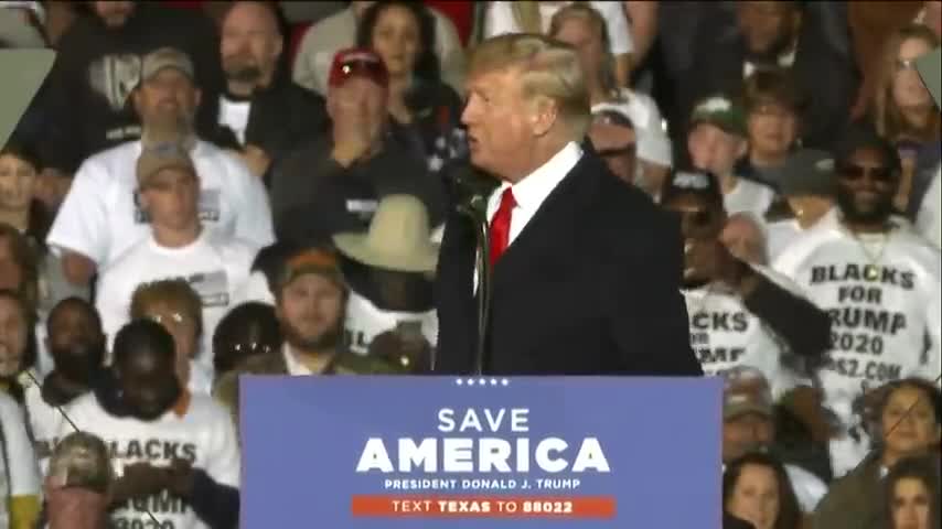 Former President Donald Trump visits Conroe for ' Save America Rally