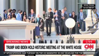 Dejected Biden-Harris Staffers Look On As Trump Returns To White House