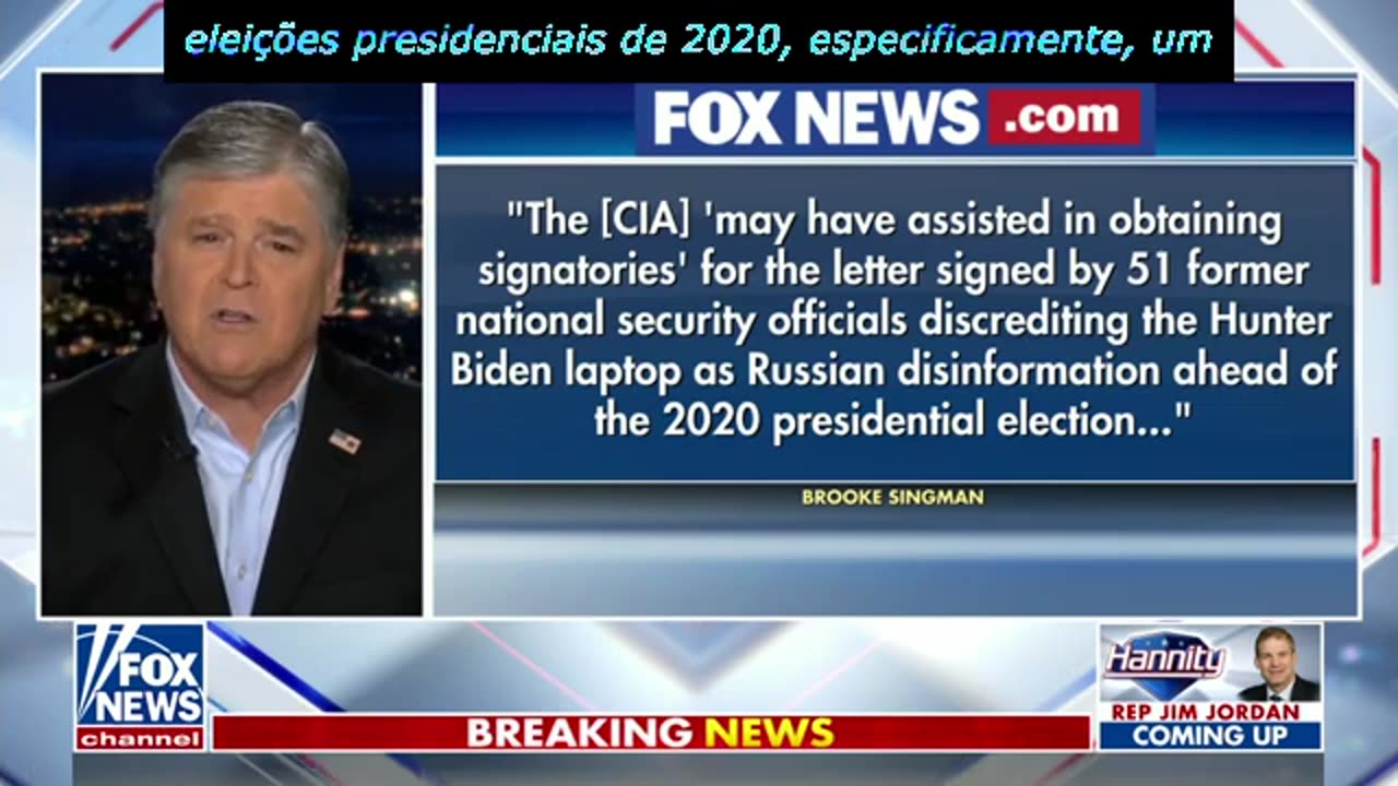 Hannity: a CIA ajudou a eleger Biden como presidente?