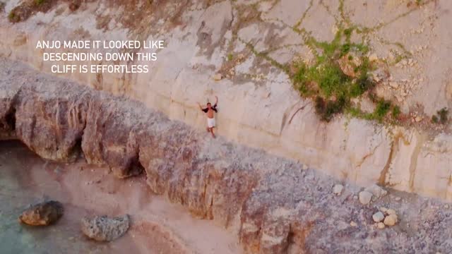 Drone Footage of Kalanay Limestone Hills and Pink Beach