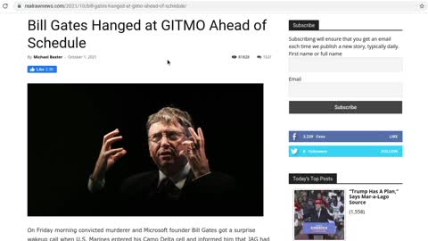 Bill Gates Hung At GITMO Ahead Of Time