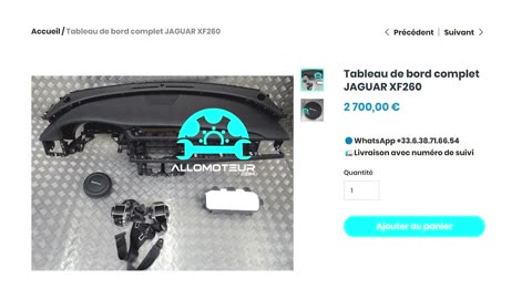 ALLOMOTEUR.COM - Tableau de bord complet JAGUAR XF260