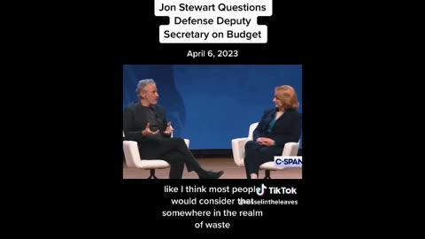 Comedian Jon Stewart Questions Defense Deputy Secretary on Budget!!