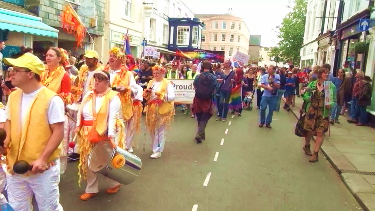 Totnes Devon Gay LGBTQIA+ Pride 2015 Part 1