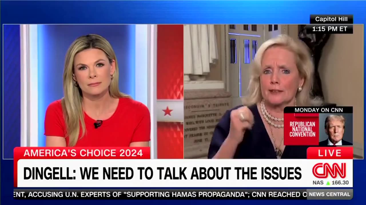 Deranged Deborah Dingell short-circuits on live television