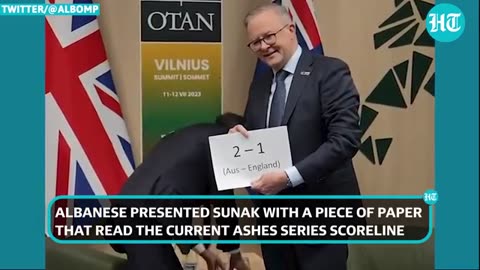 Viral : Rishi Sunak, Albanese Clash Over Ashes At NATO's Vilnius Summit ;Really Provocative'