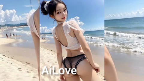 Blonde Sweet And Bikini 4K Girl 【ai & Art Reina & Kasumi Reina と Kasumi】wedding Dresses