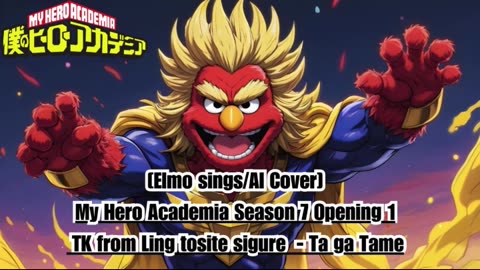 [Elmo sings/AI Cover] My Hero Academia Season 7 OP 1 TK from Ling tosite sigure - TagaTame