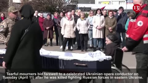 Ukrainian city mourns opera conductor killed on the frontline in eastern Ukraine