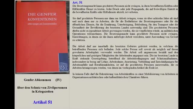 Genfer Abkommen IV - SR 0.518.51 Völkerstrafgesetzbuch