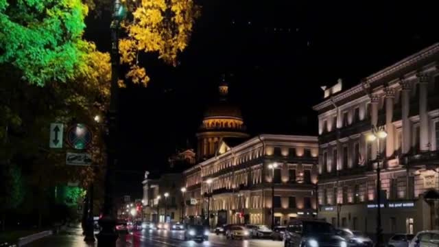 Street view at night