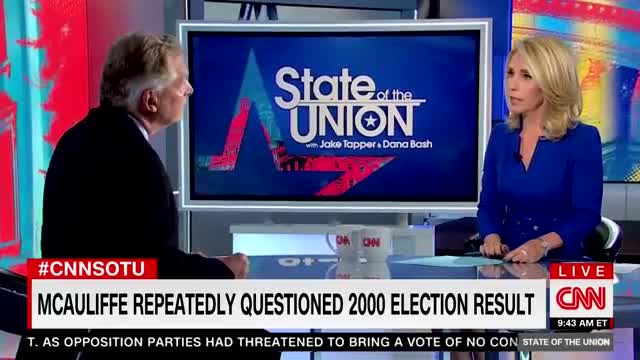 Flustered Gov. McAuliffe dodges questions about claims Republicans 'stole' 2000 Election