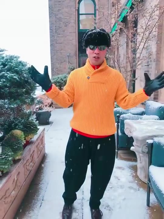 20171209文贵先生视频：报平安✊️✊️✊️纽约下大雪了！一切都是刚刚开始！