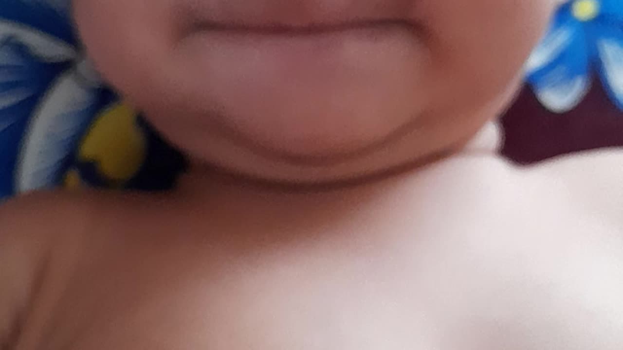 Baby smiling