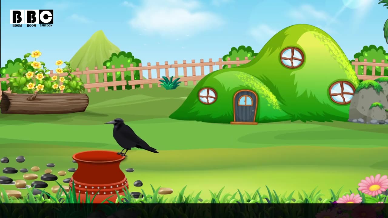 The Thirsty Crow - Urdu Moral Stories - Pyasa Kawa Kahani With English subtitle - By BBC CARTOONS.