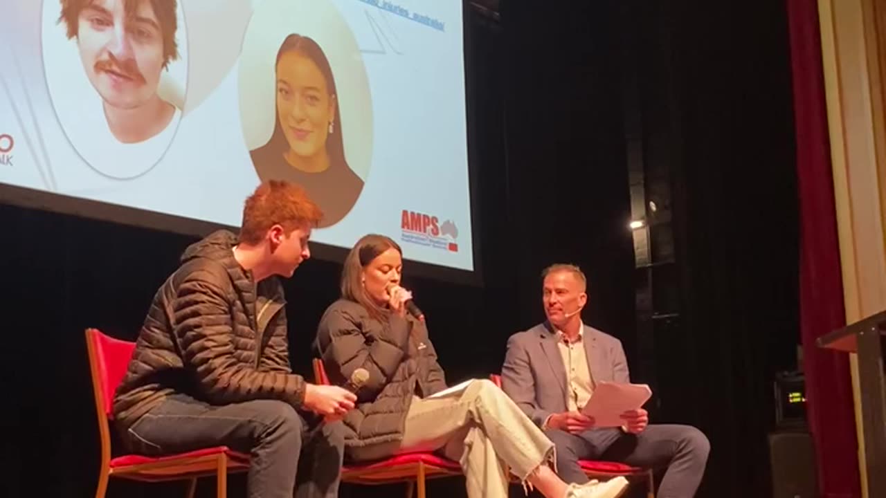Danny Morgan and Johanna Moore share their vaccine injury story at Aseem Malhotra event in Adelaide