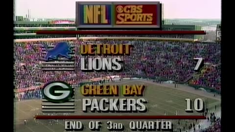 1991 Detroit Lions at Green Bay Packers