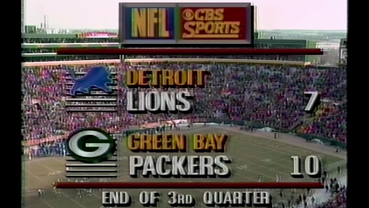 1991 Detroit Lions at Green Bay Packers