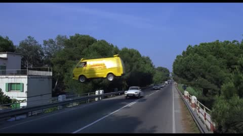 Car Chase in Wheels on Meals - 1984