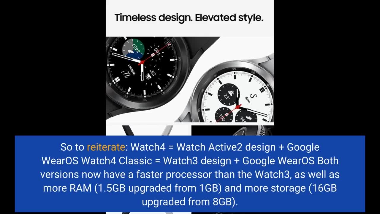 SAMSUNG Galaxy Watch 4 Classic 46mm #Smartwatch with-Overview